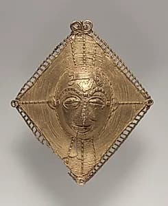 Pendant: Face in Diamond by Unknown Artist