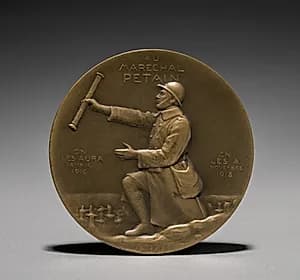 Petain Medal (reverse) by Èmile Séraphin Vernier (French, 1852–1927)