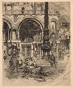 Piazza San Marco, Venice by Frank Duveneck (American, 1848–1919)