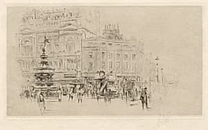 Picadilly Circus by William Walcot (British, 1874–1943)