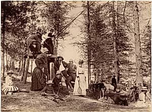 Picnic party, Mashobra by Raja Deen Dayal (Indian, 1844–1905)