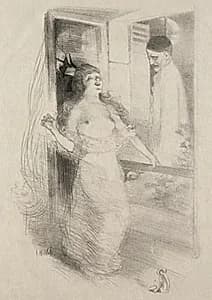 Pierrot by Adolphe Léon Willette (French, 1857–1926)