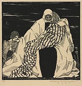 Pietà by Wiktorya J. Gorynska (Polish, 1902–1945)