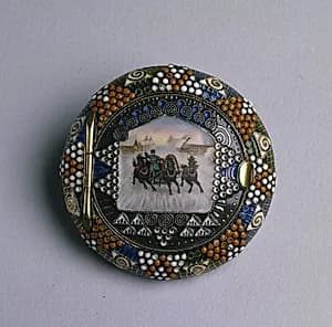 Pill or Snuff Box by Feodor Ivanovich Rückert (Russian, 1840–1917)