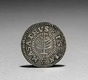 Pine Tree Shilling (obverse) by John Hull (American, 1624–1683)