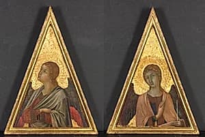 Pinnacle with Angel (pair) by Niccolò di Segna (Italian)