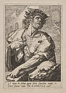 Plate 12: Benjamin by Jacob de Gheyn II (Dutch, 1565–1629)