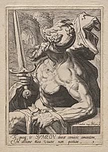 Plate 3: Simeon by Jacob de Gheyn II (Dutch, 1565–1629)