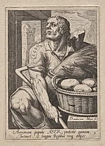 Plate 9: Asher by Jacob de Gheyn II (Dutch, 1565–1629)