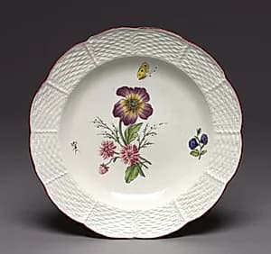 Plate (Assiette) by Chantilly Porcelain Factory (French)