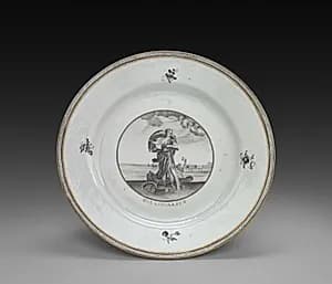 Plate: Female Figure by Unknown Artist