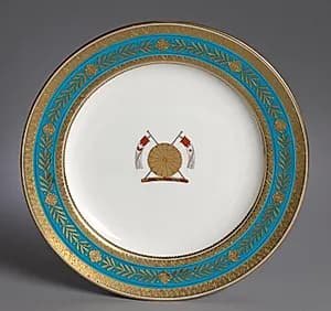 Plate made for Emperor Meiji by Minton Pottery and Porcelain Factory (British)