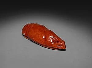 Plate with Crayfish (lid) by Strasbourg Factory (French)