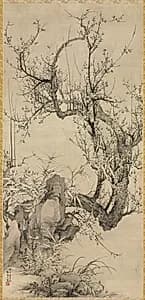 Plums, Bamboo, and Orchid by Yamamoto Baiitsu (Japanese, 1783–1856)