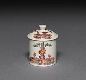 Pomade Pot with Cover by Saint Cloud Porcelain Factory (French)