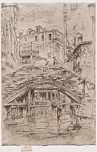 Ponte del Piovan by James McNeill Whistler (American, 1834–1903)