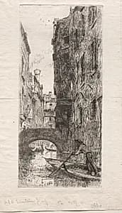 Ponte del Pistor, Venice by Otto H. Bacher (American, 1856–1909)
