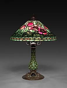 Poppy Filigree Table Lamp by Clara Wolcott Driscoll (American, 1861–1944)