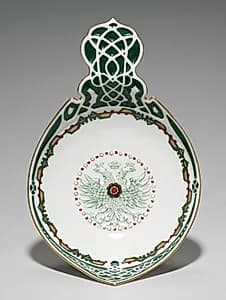 Porcelain "Kovsh" by Kornilov Brothers (Russian, established 1835)