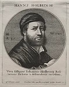 Portrait of Hans Holbein by Wenceslaus Hollar (Bohemian, 1607–1677)