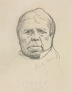 Portrait of Ingres by Albert-Ernest Carrier-Belleuse (French, 1824–1887)
