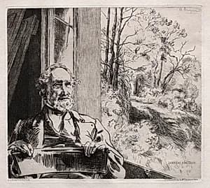 Portrait of Meyer Heine by Félix Bracquemond (French, 1833–1914)