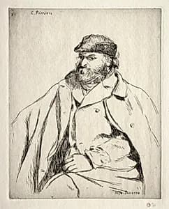 Portrait of Paul Cézanne by Camille Pissarro (French, 1830–1903)