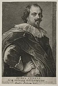 Portrait of Peter Stevens by Lucas Emil Vorsterman (Flemish, 1595–1675)