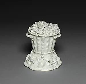 Potpourri Vase with Cover by Saint Cloud Porcelain Factory (French)