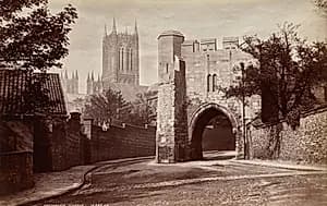 Pottergate, Lincoln, England by James Valentine (British, 1815–1880)