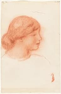 Profile of a Young Woman by Pierre-Auguste Renoir (French, 1841–1919)