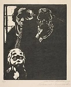 Proletariat:  No. 1  Out of Work by Käthe Kollwitz (German, 1867–1945)