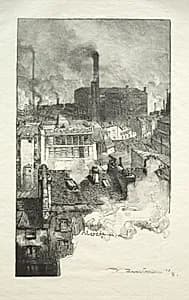 Quartier des Gobelins by Auguste Louis Lepère (French, 1849–1918)