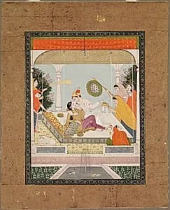 Raja with his Beloved by Unknown Artist
