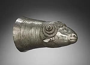 Ram-Head Drinking Vessel by Unknown Artist