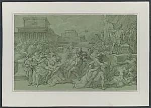 Rape of the Sabines by Vincenzo Camuccini (Italian, 1771–1844)