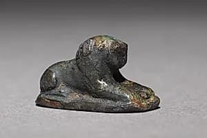 Recumbent Lion Bead by Unknown Artist
