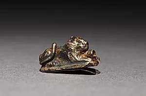 Recumbent Lion Bead by Unknown Artist