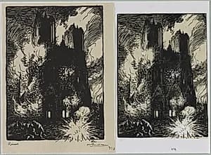 Reims by Auguste Louis Lepère (French, 1849–1918)