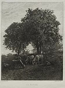 Rest by Charles-Émile Jacque (French, 1813–1894)