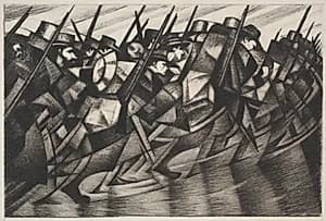 Returning to the Trenches by Christopher Nevinson (British, 1889–1946)