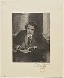 Robert Louis Stevenson by Henry Wolf (American, 1852–1916)