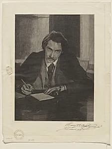 Robert Louis Stevenson by Henry Wolf (American, 1852–1916)