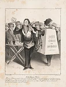 Robert Macaire Bookseller by Honoré Daumier (French, 1808–1879)