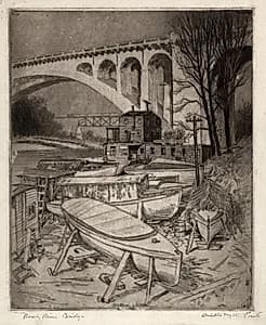 Rocky River Bridge by Orville Houghton Peets (American, 1884–1968)