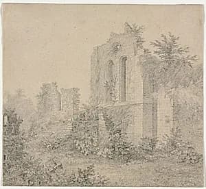 Ruins of an Abbey by Charles Norris (British, 1779–1858)