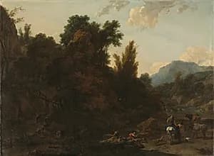 Rush Gatherers by Nicolaes Berchem (Dutch, 1620–1683)