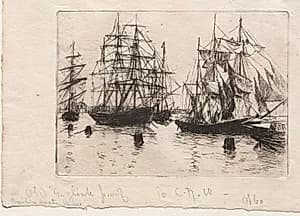 Sailing Boats, Venice by Otto H. Bacher (American, 1856–1909)