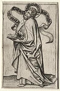 Saint Bartholomew by Master ES (German, active 1450–67)