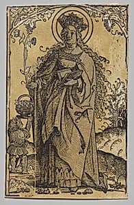 Saint Dorothy by Hans Springinklee (German, 1540)